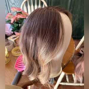 Klum lace front high quality synthetic glueless wig rooted Chelsey smith crowns